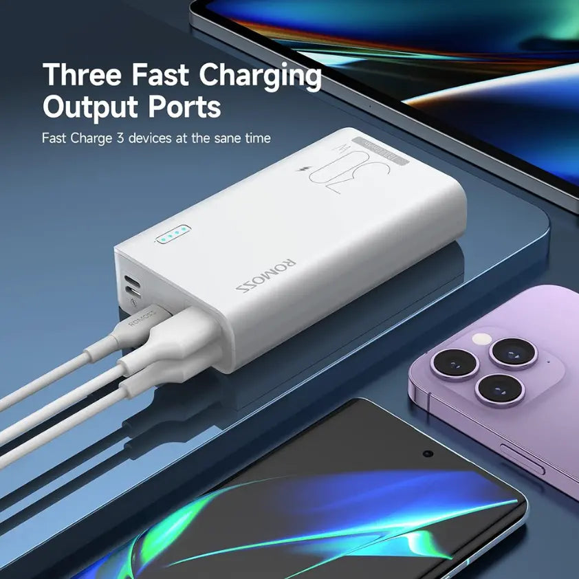 30W Fast Charging Portable Power Bank