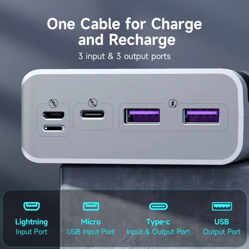 30W Super Fast Charging Portable Power Bank 30,000 mAh