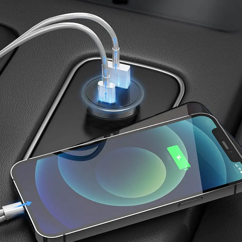 Car Dual Port Fast Charging Adapter