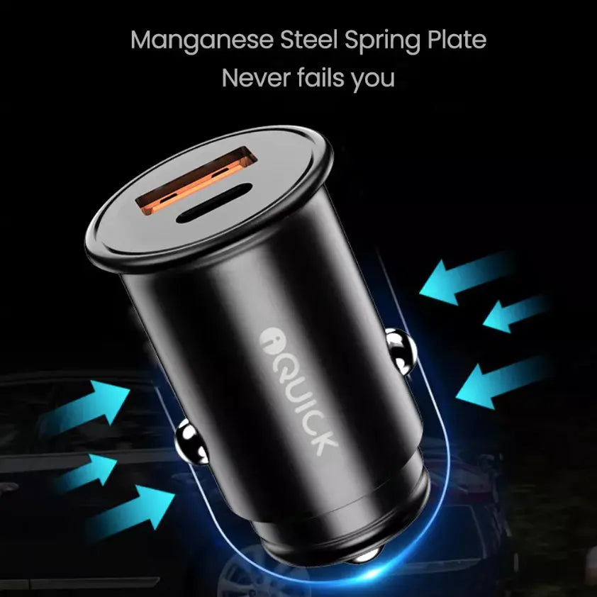 Car Dual Port Fast Charging Adapter