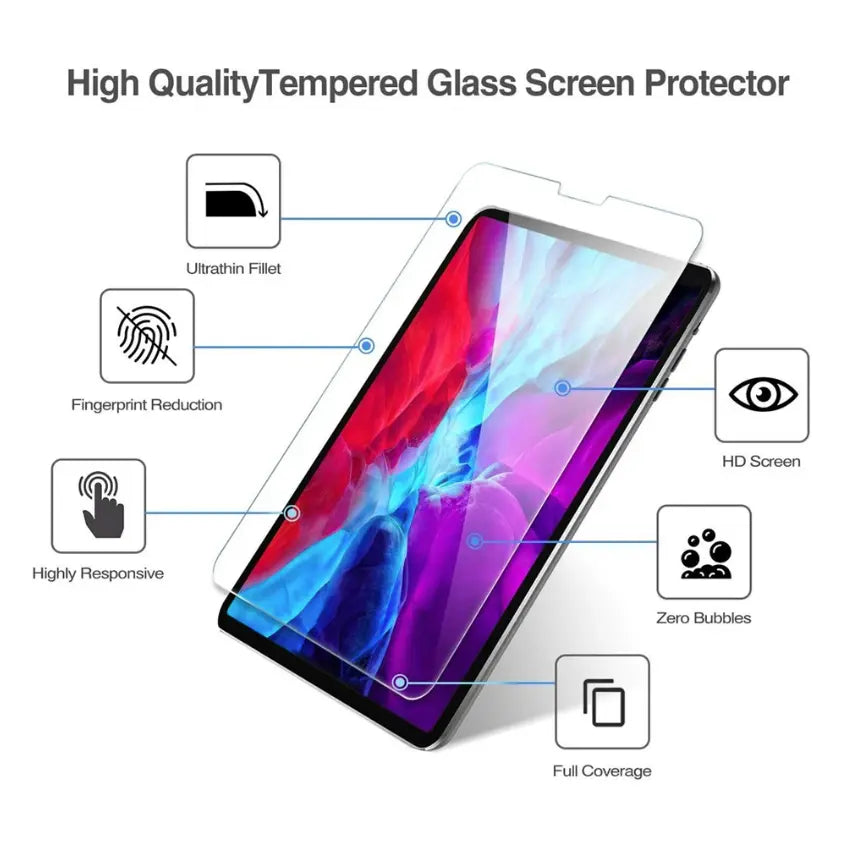 Case Friendly Tempered Glass Screen Protector for iPad Series