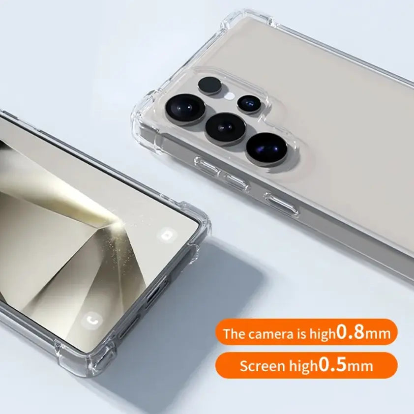 Clear Bumper Case for Galaxy S Series