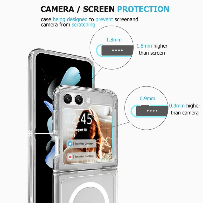 Clear MagSafe Case for Samsung Galaxy Z Flip