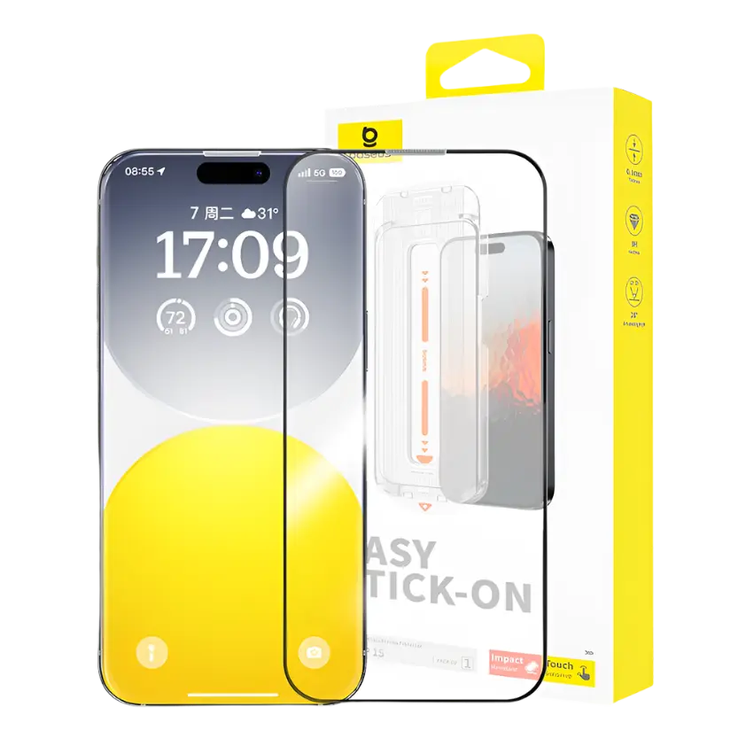 EASY STICK-ON Screen Protector for iPhone Series