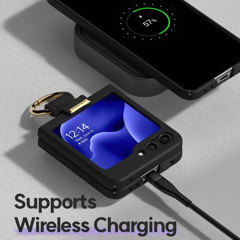 Golden Ring Shockproof Case for Galaxy Z Flip Series