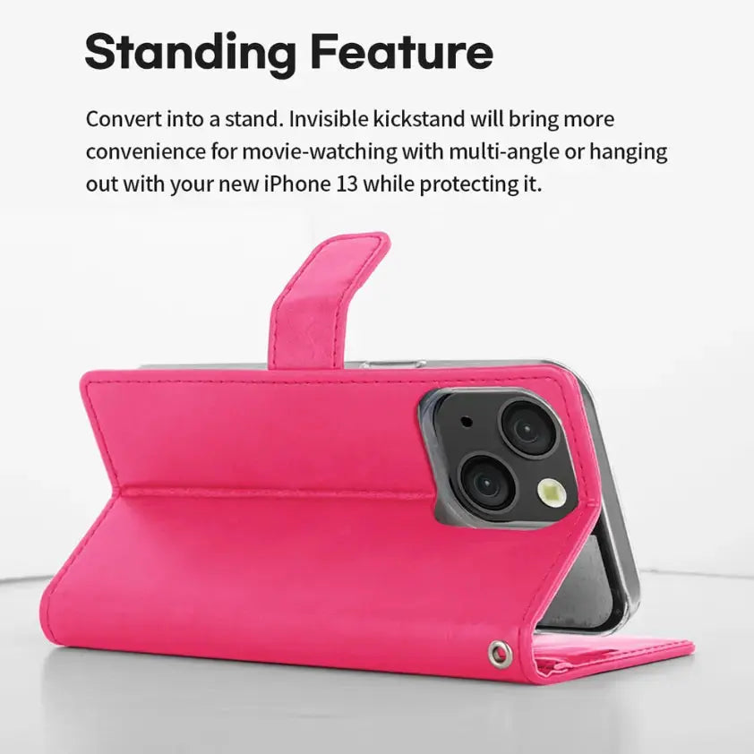 MagSafe Flip Wallet Diary Case for iPhone 16 Series