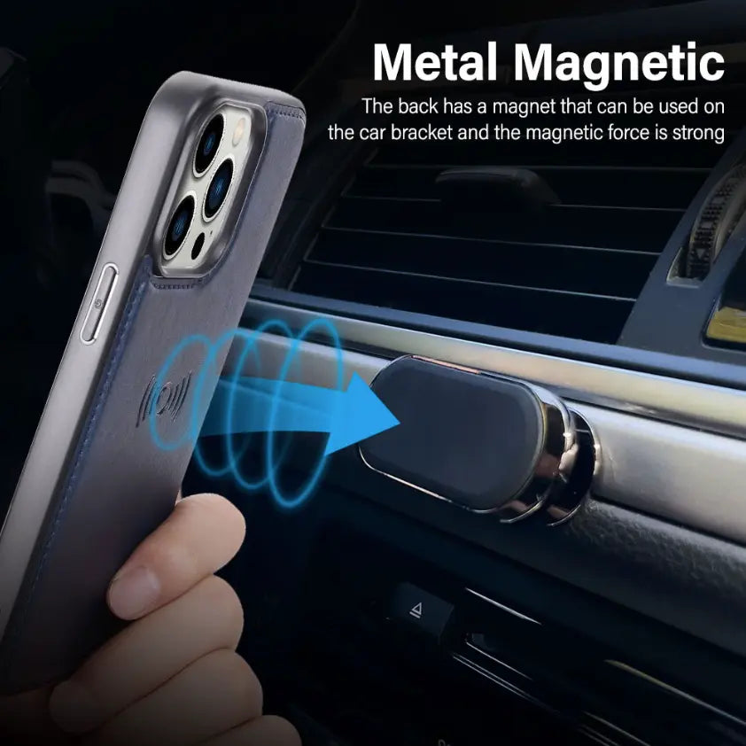 Magnetic Wallet Case for iPhone Series
