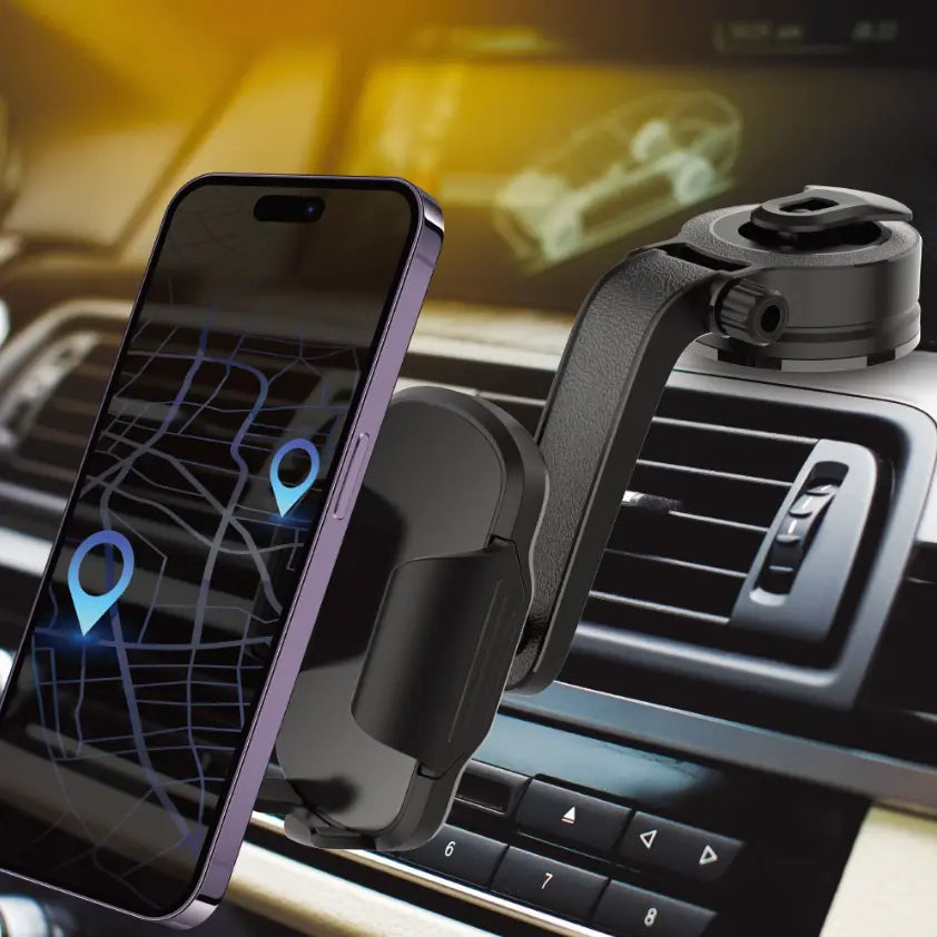 Phone Bracket Car Mount (Dashboard, Windshield & Air-vent)