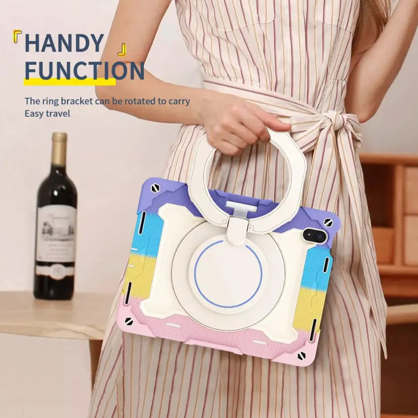 Shockproof Armor Case for iPad Series (with Rotating Stand)