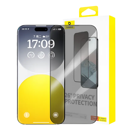 Tempered Glass Privacy Screen Protector for iPhone 13 / 14 / 15 Series