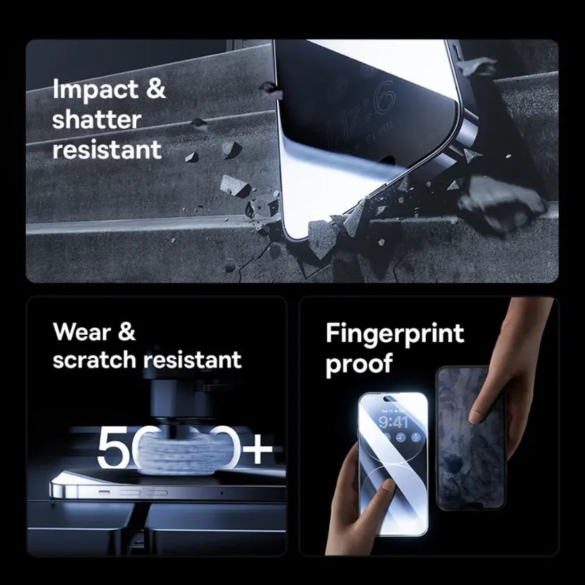 Tempered Glass Privacy Screen Protector for iPhone 13 / 14 / 15 Series