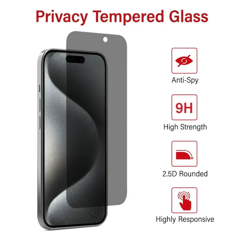 Tempered Glass Privacy Screen Protector for iPhone Series