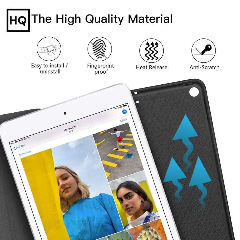 Tri-Fold Slim Folio Case for iPad Series