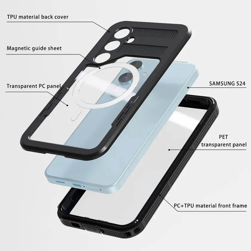 Waterproof MagSafe Case for Samsung Galaxy S24 Series