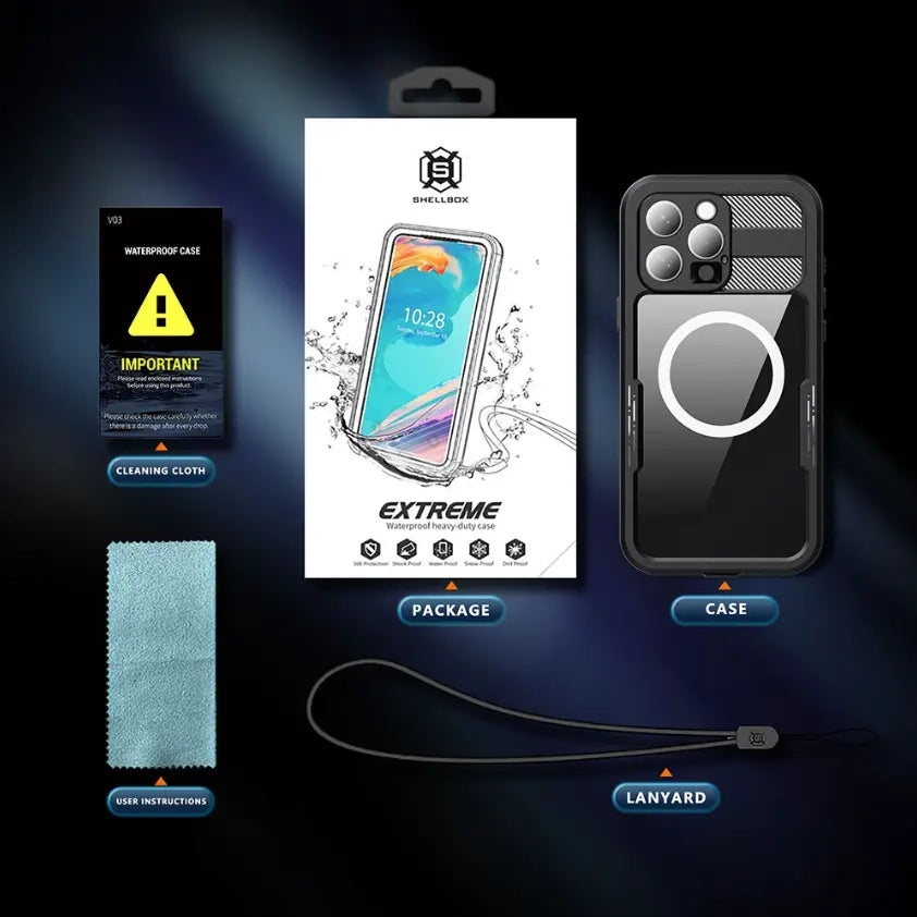 Waterproof MagSafe Case for iPhone 14 / 15 / 16 Series