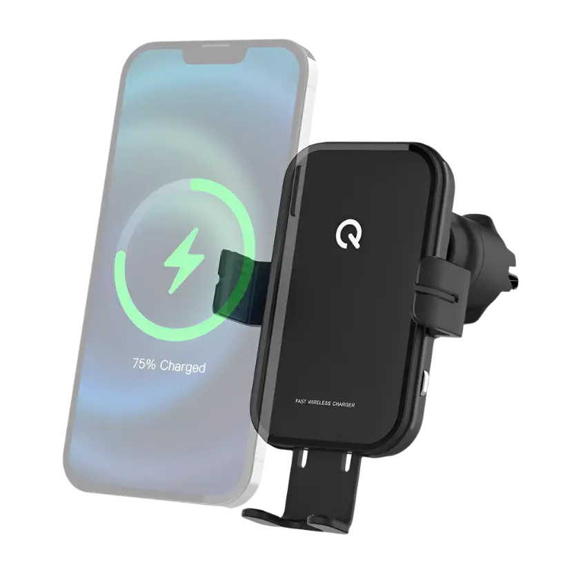Wireless Charging Air-Vent Car Mount for Smartphones