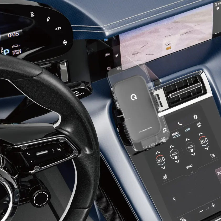 Wireless Charging Air-Vent Car Mount for Smartphones