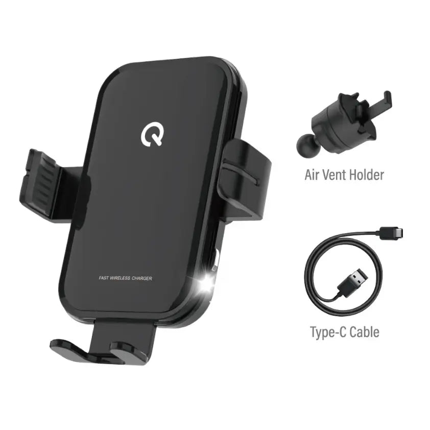 Wireless Charging Air-Vent Car Mount for Smartphones