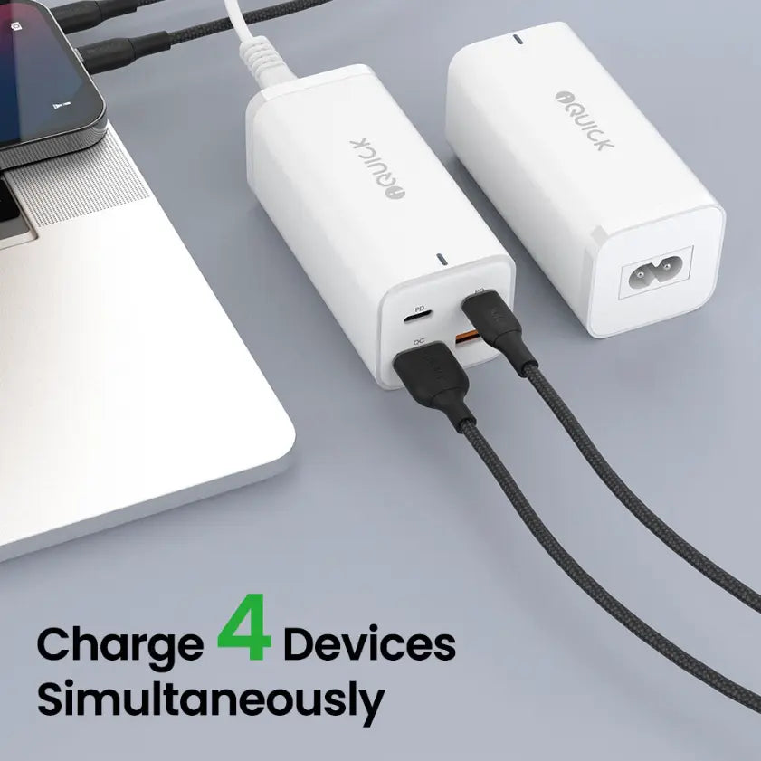 100w 4-port type-c usb-a charger power adapter