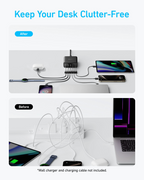 112W Fast Charger with USB-C Ports, Multi-Device Power anker 3 usb 3 usb c ports