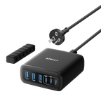 112W Fast Charger with USB-C Ports, Multi-Device Power anker 3 usb 3 usb c ports