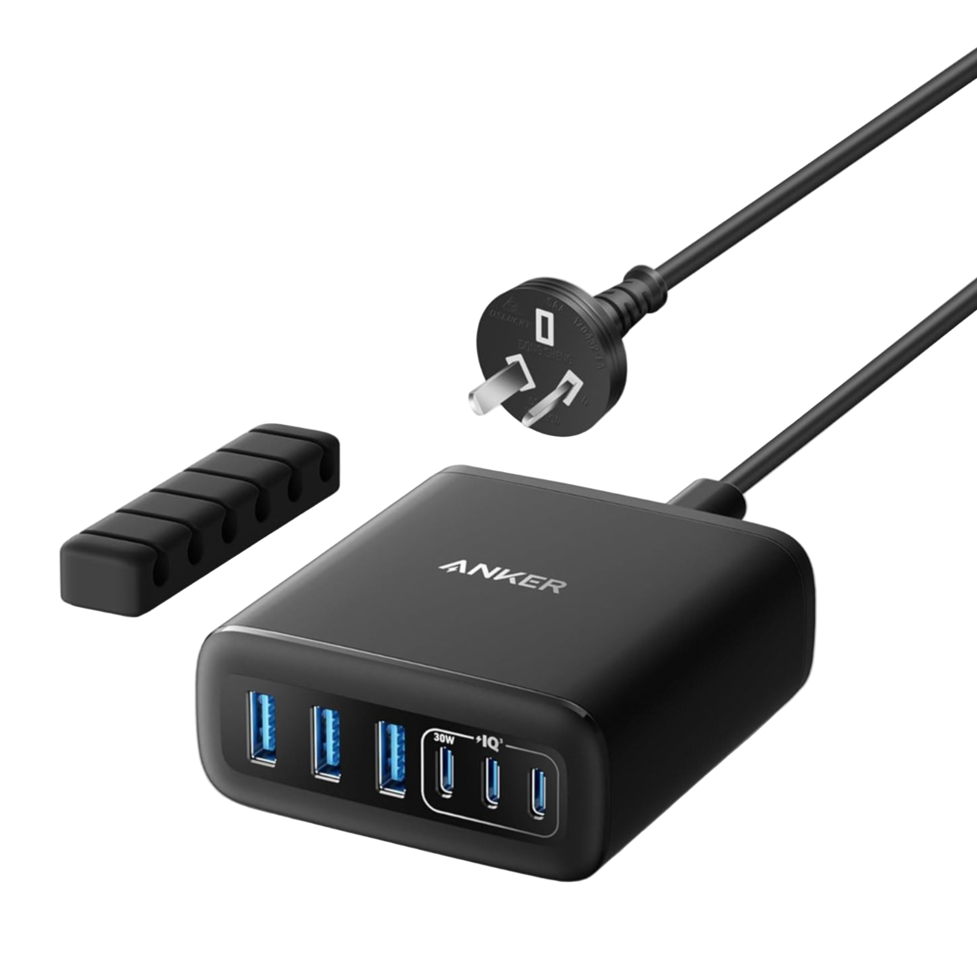 112W Fast Charger with USB-C Ports, Multi-Device Power anker 3 usb 3 usb c ports