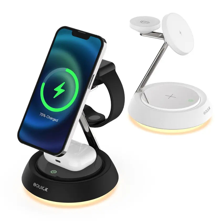 3-in-1 Wireless Charger with LED Ambient Light