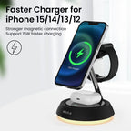 3-in-1 Wireless Charger with LED Ambient Light