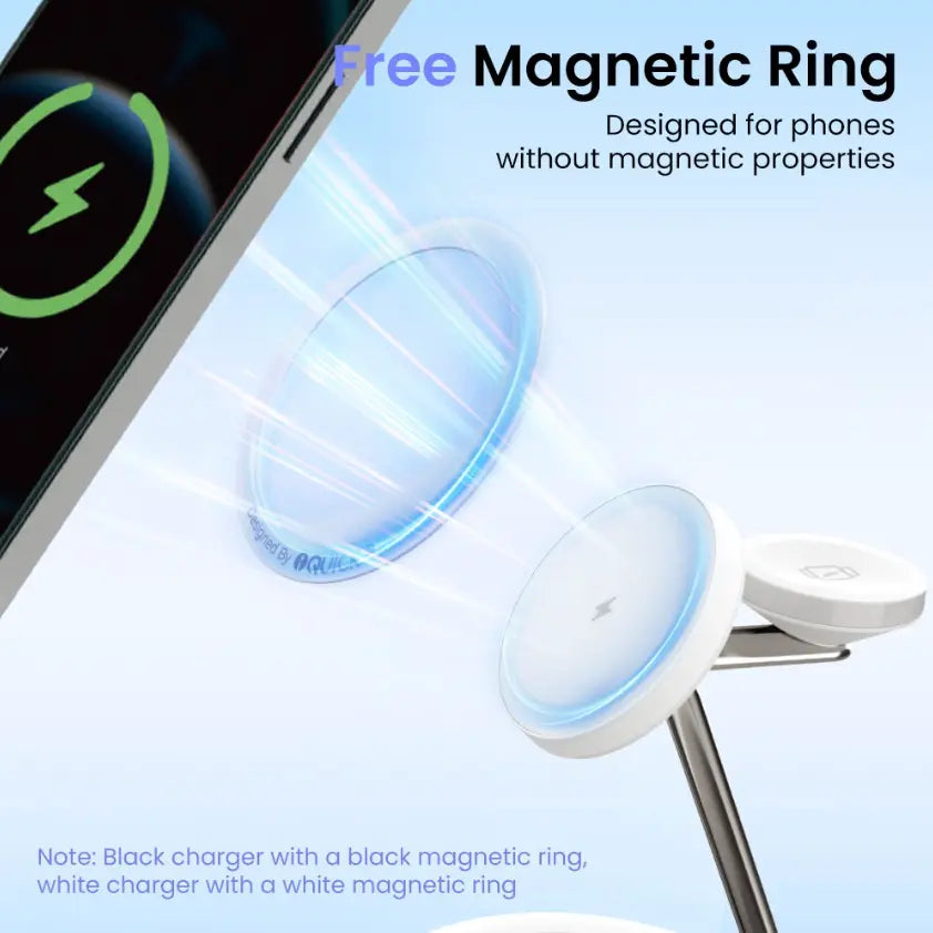 3-in-1 Wireless Charger with LED Ambient Light