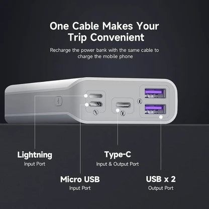 30W Fast Charging Portable Power Bank