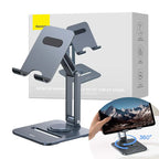 360 Rotating Foldable Metal Stand for Smartphones, Tablets & Laptops