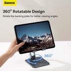 360 Rotating Foldable Metal Stand for Smartphones, Tablets & Laptops