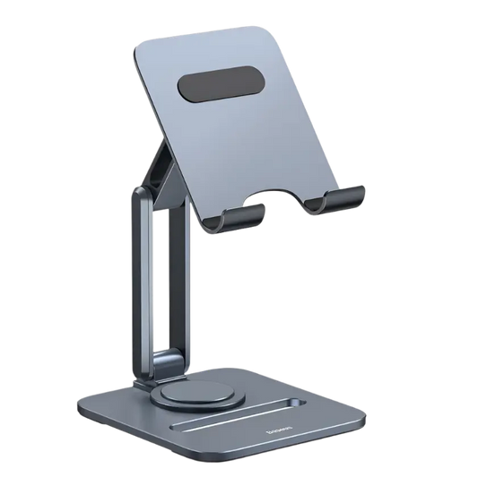 360 Rotating Foldable Metal Stand for Smartphones, Tablets & Laptops