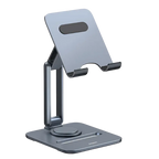 360 Rotating Foldable Metal Stand for Smartphones, Tablets & Laptops