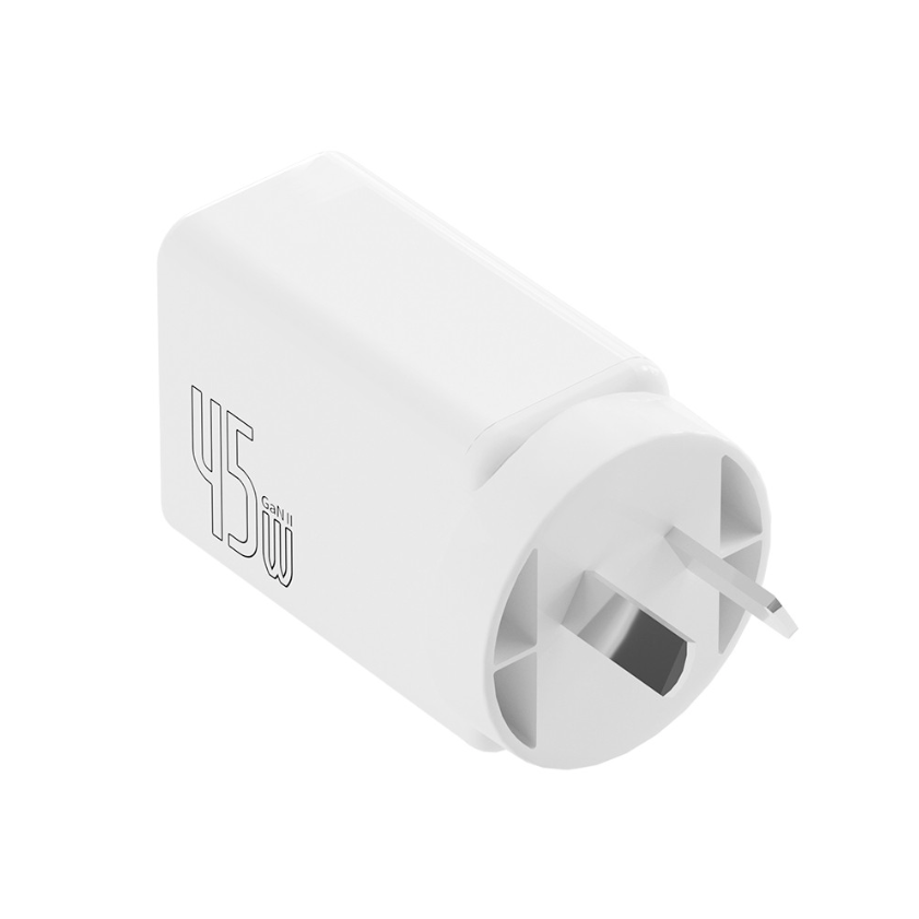 45W Dual USB-C USB-A Power Adapter