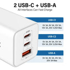 65W Dual USB-C Charging Power Adapter