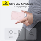 Baseus Ultra-Mini 10,000mAh Power Bank, 22.5W Fast + Wireless