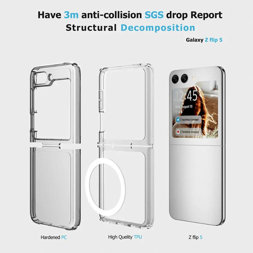 Clear MagSafe Case for Samsung Galaxy Z Flip