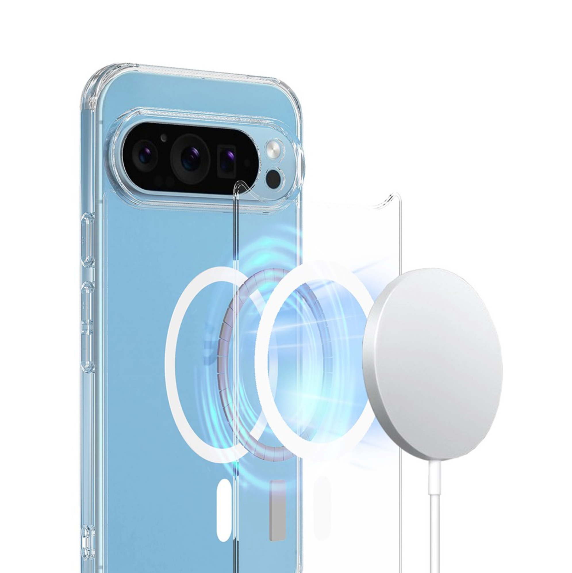 Clear MagSafe Google Pixel Case, Slim Protective Design