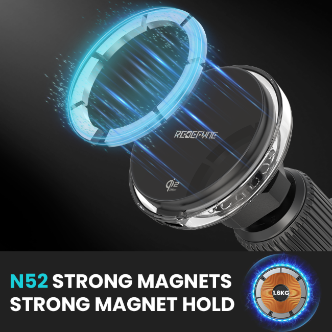 MagSafe Wireless Charging Car Mount with Cooling System