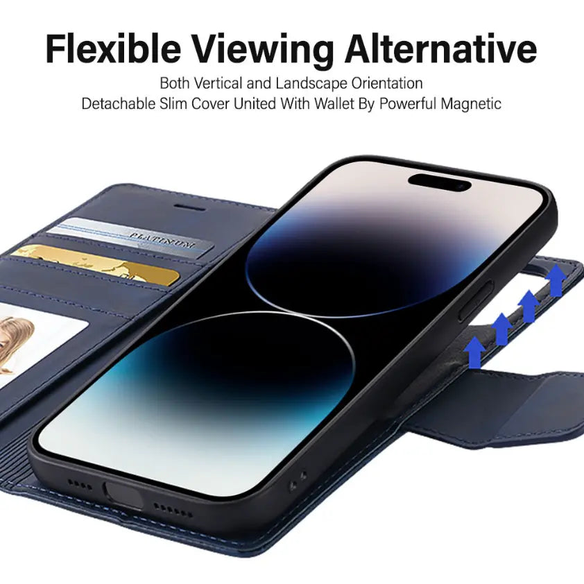 Magnetic Wallet Case for iPhone Series