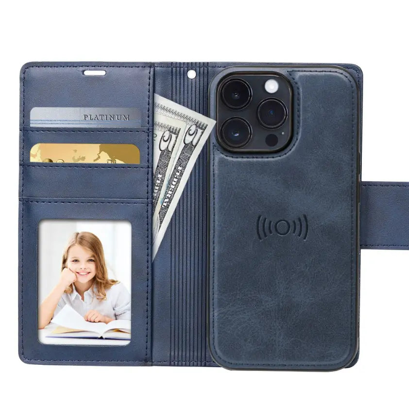 Magnetic Wallet Case for iPhone Series