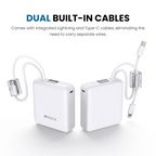 Mini Power Bank 10000mAh with Built In Cables 22.5W