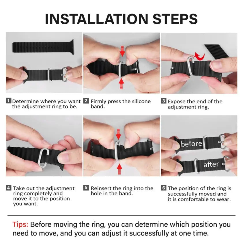 Ocean Silicone Sport Apple Watch Band