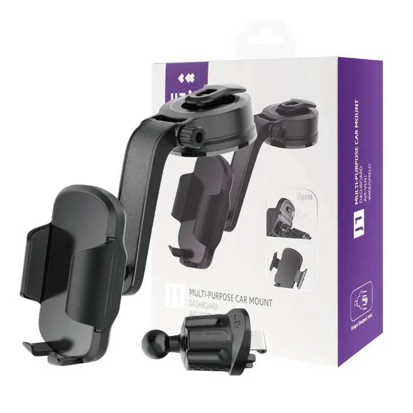 Phone Bracket Car Mount (Dashboard, Windshield & Air-vent)