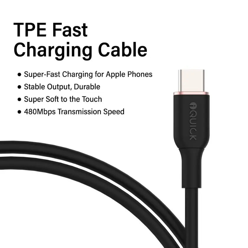 PowerWire TPE Charging Cable (USB-A to Type-C)