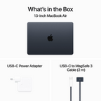 Pre-Owned MacBook Air (2024) 13.6" - M3 8GB 256GB - Midnight - Excellent Condition