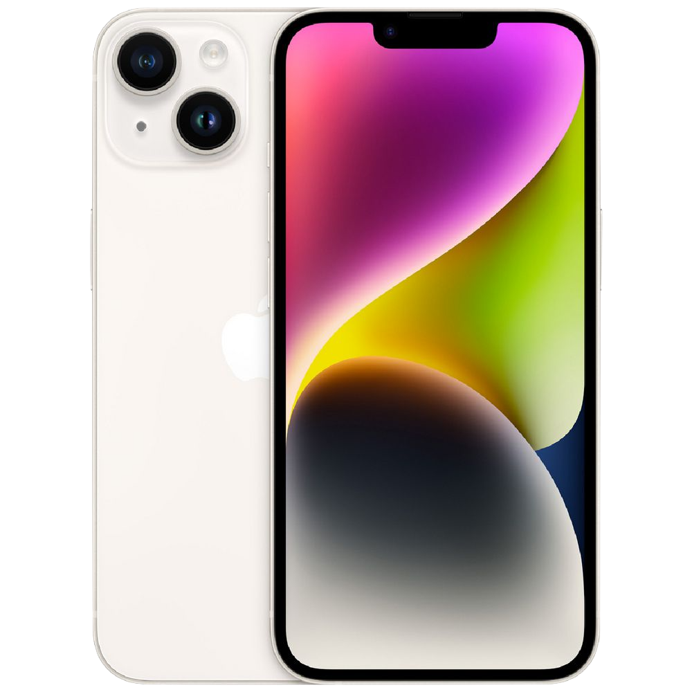 Refurbished iPhone 14 - 128GB - Starlight - Unlocked - ★★★☆☆ Good