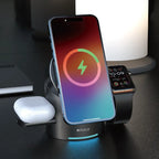 iquick 3-in-1 MagSafe Wireless Charger - iPhone, Watch, AirPods fast charging desk