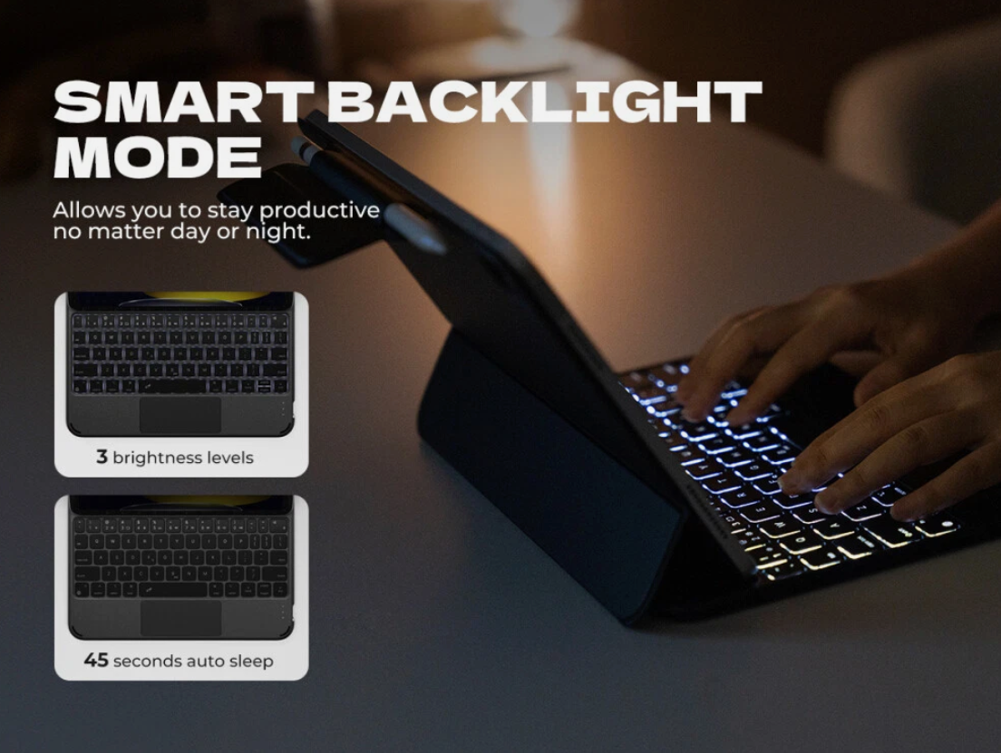 iPad A16 Magnetic Keyboard Case